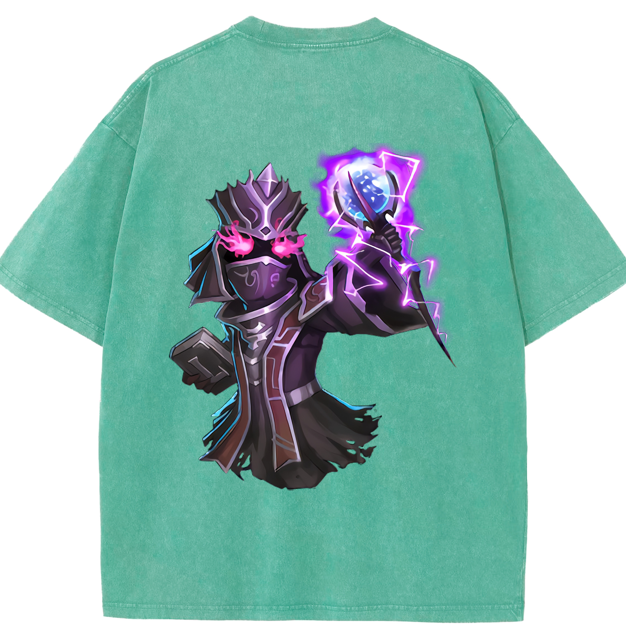 （画像用） リーグ・オブ・レジェンド League of Legends LOL 綿100% ヴィンテージ風 半袖Tシャツ（背面プリント）